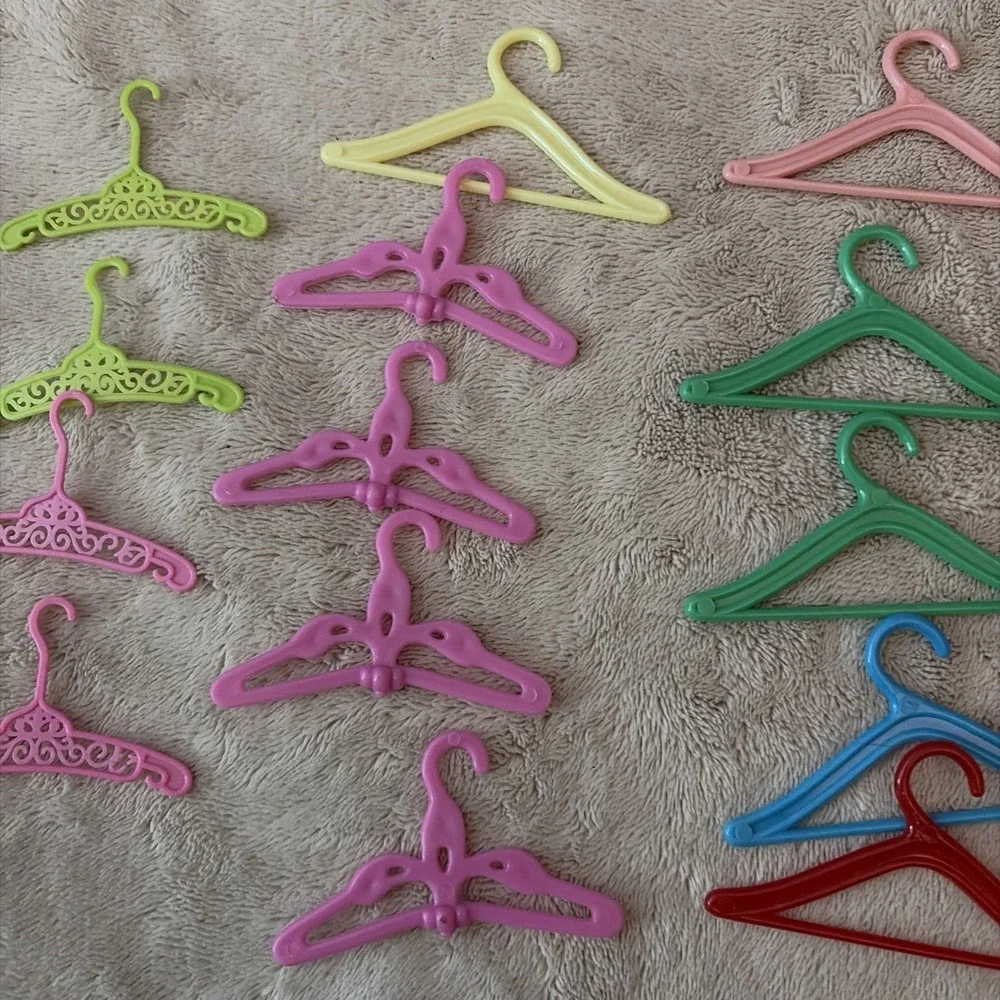 Mixed Lot Of Barbie Clothes‎ Hangers Some Vintage Lot Of 19 B11